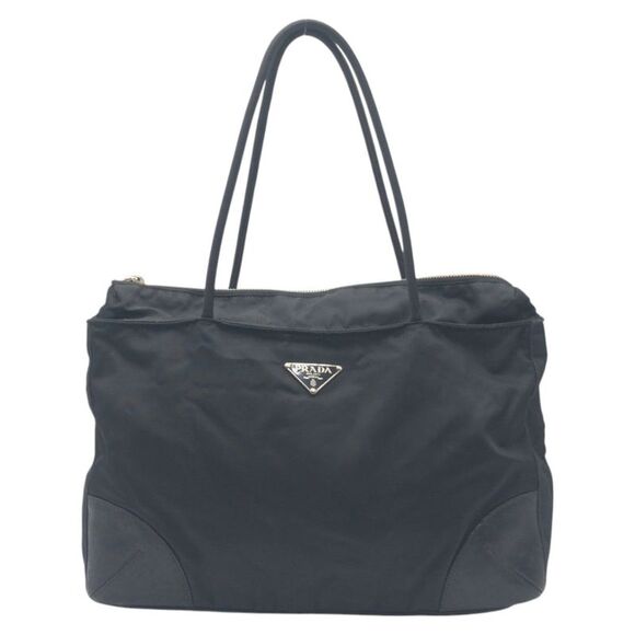 Prada Nylon Tessuto Triangle Logo Tote Bag - Picture 1 of 9